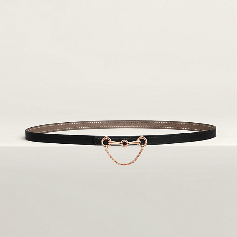 Baby Rider belt buckle & Reversible leather strap 13 mm