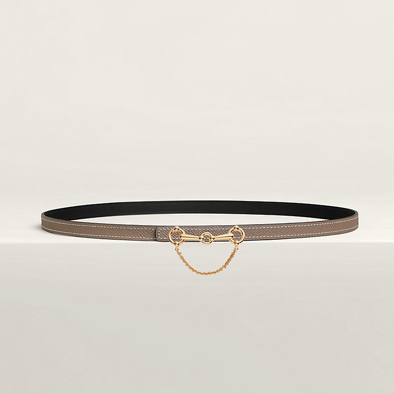 Baby Rider belt buckle & Reversible leather strap 13 mm