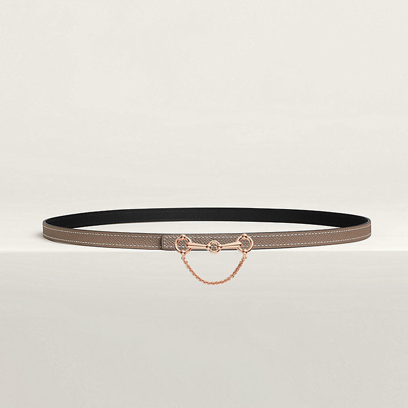 Baby Rider belt buckle & Reversible leather strap 13 mm