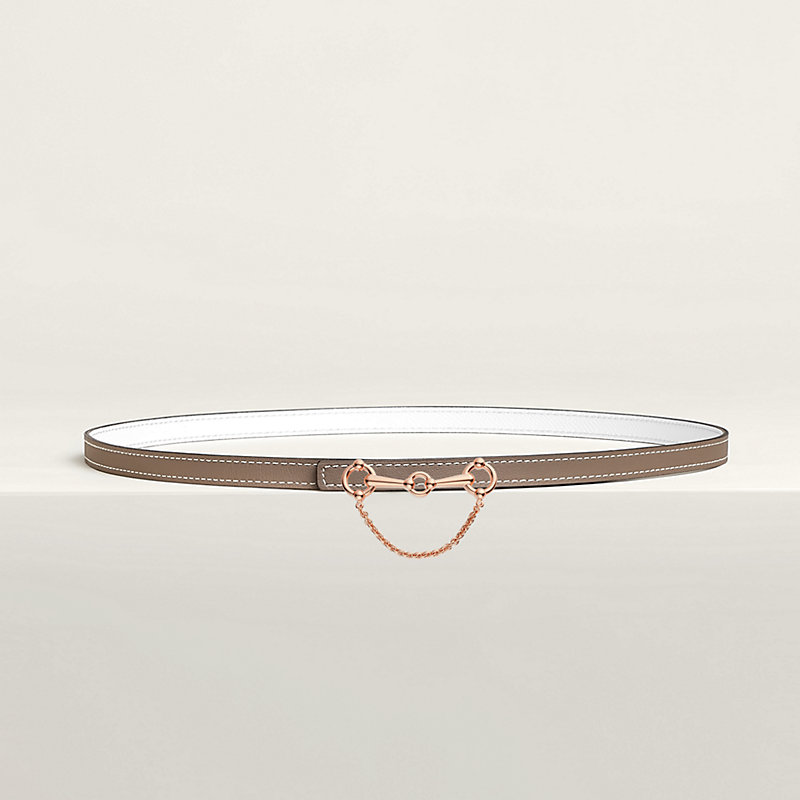 Baby Rider belt buckle & Reversible leather strap 13 mm