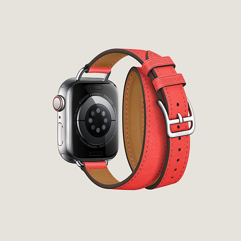 Apple Watch HERMES 赤 ベルト-