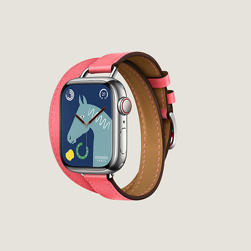 新品同様 1384 エルメス ゴールド 二重 HERMES Watch Apple 時計 - www ...