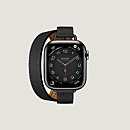 View: front, Band Apple Watch Hermès Double Tour 41 mm Attelage