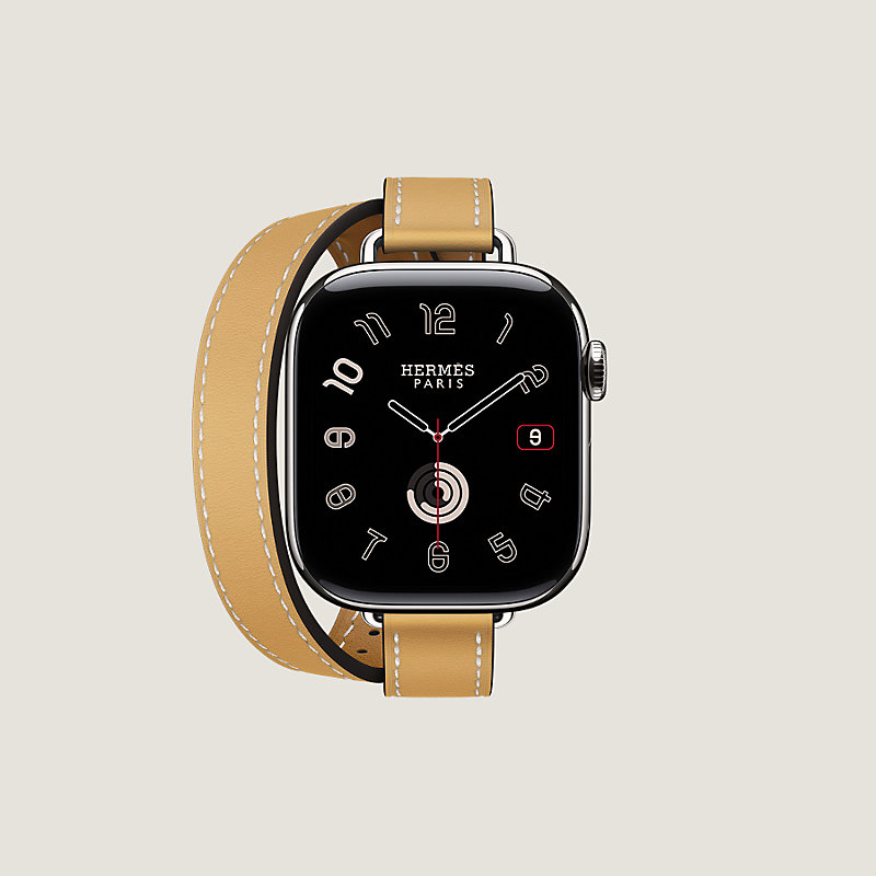 Band Apple Watch Hermès Double Tour 42&nbsp;mm Attelage