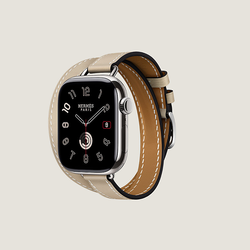 Band Apple Watch Hermès Double Tour 42&nbsp;mm Attelage