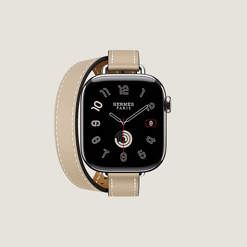 Band Apple Watch Hermès Double Tour 42&nbsp;mm Attelage