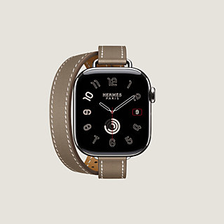 HERMES アップルウォッチバンド シングルツアーKILIM 42 BLANC Band Apple Watch Hermès Single Tour 42 mm Deployment Buckle