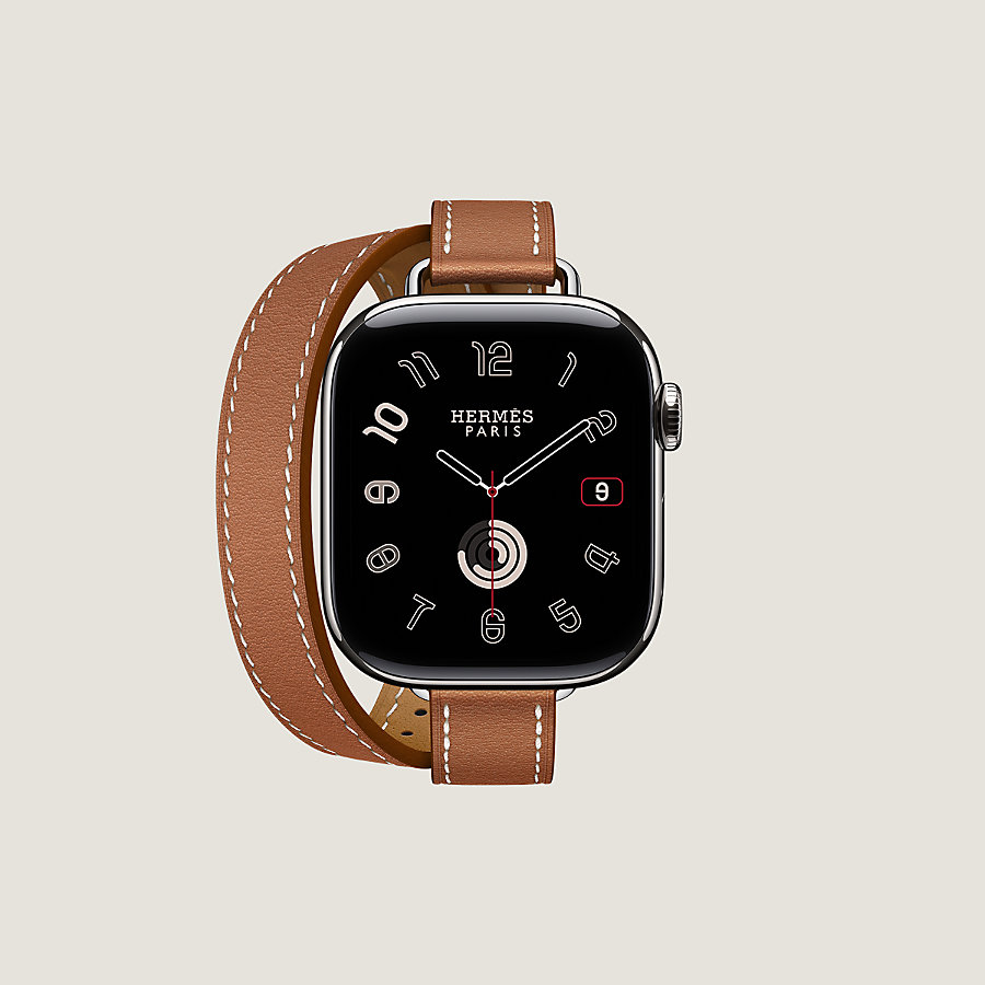 Band Apple Watch Hermès Double Tour 42 mm Attelage