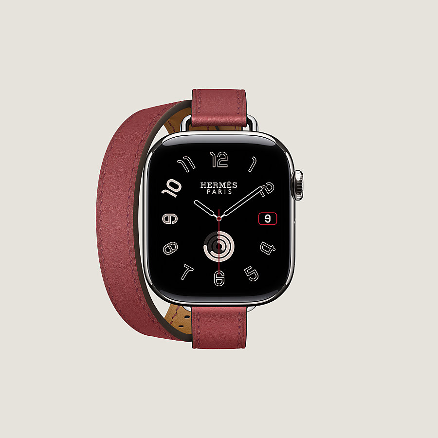 Band Apple Watch Hermès Double Tour 42 mm Attelage