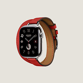 Band Apple Watch Hermès Double Tour 42 mm Attelage | Hermès