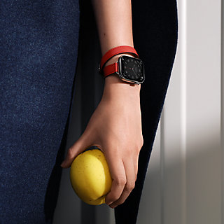 Band Apple Watch Hermès Double Tour 42 mm Attelage | Hermès