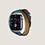 Band Apple Watch Hermès Double Tour 42 mm Attelage Animaux Bandana, view 3 of 4