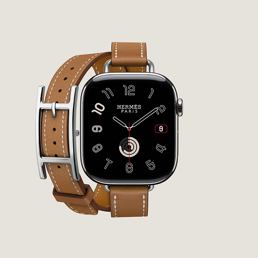 Band Apple Watch Hermès Double Tour 42 mm Hapi Attelage