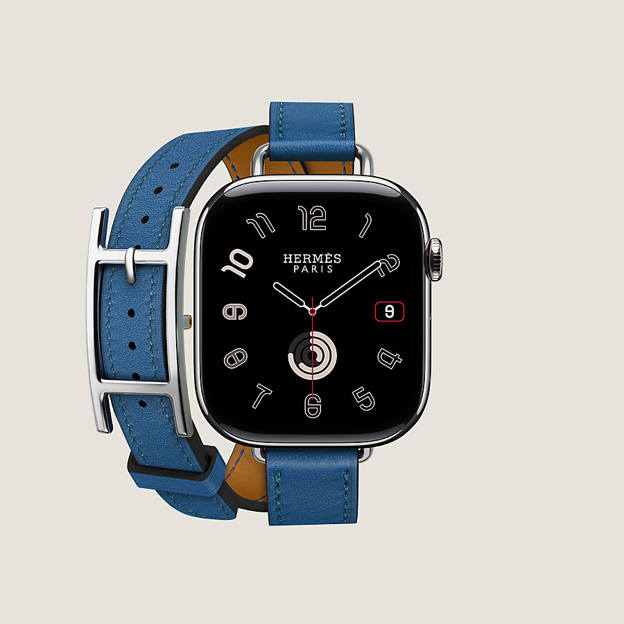 Band Apple Watch Hermès Double Tour 42 mm Hapi Attelage