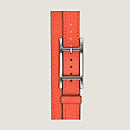 View: Flat, Band Apple Watch Hermès Double Tour 42 mm Hapi Attelage