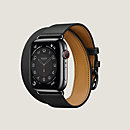 View: front, Band Apple Watch Hermès Double Tour 45 mm