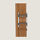 View: Flat, Band Apple Watch Hermès Double Tour 46 mm Hapi