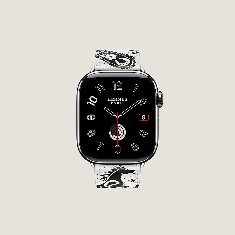 Band Apple Watch Hermès Single Tour 42 mm Animaux Bandana
