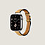 Band Apple Watch Hermès Single Tour 42&nbsp;mm Attelage, View: front, front, view 3 of 4