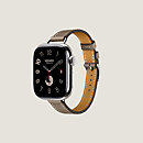 View: front, Band Apple Watch Hermès Single Tour 42 mm Attelage