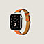 View: front, Band Apple Watch Hermès Single Tour 42 mm Attelage