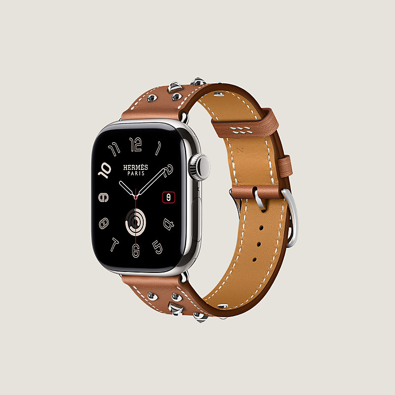 Band Apple Watch Hermès Single Tour 42&nbsp;mm Clou Medor Rock