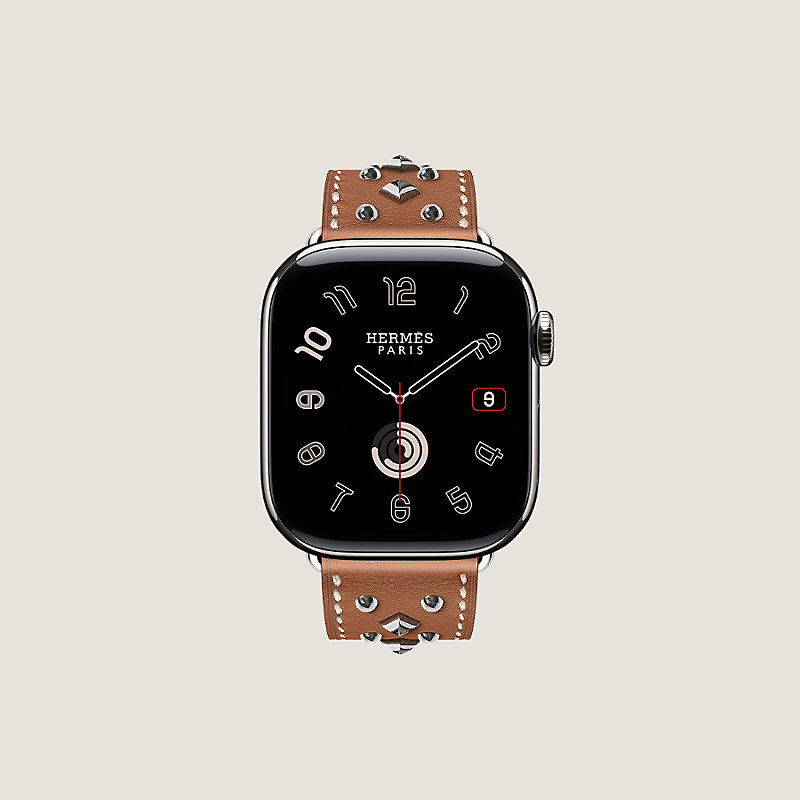Band Apple Watch Hermès Single Tour 42&nbsp;mm Clou Medor Rock