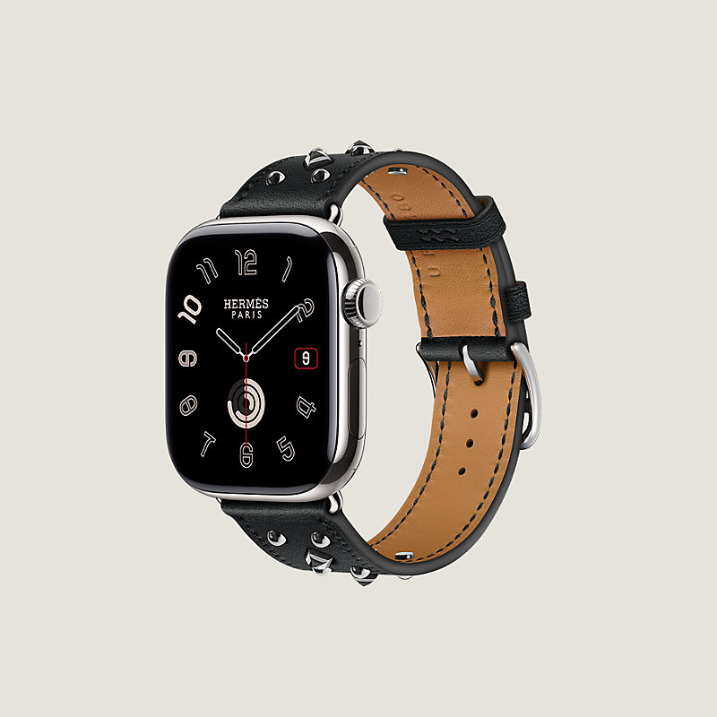 Band Apple Watch Hermès Single Tour 42&nbsp;mm Clou Medor Rock