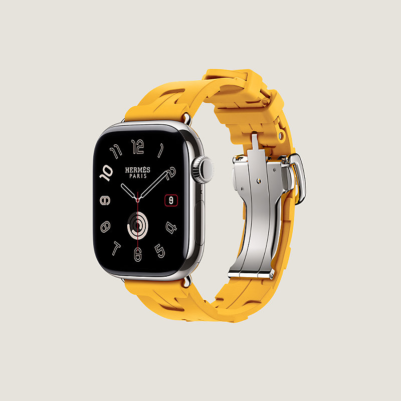 Band Apple Watch Hermès Single Tour 42&nbsp;mm Deployment Buckle Kilim
