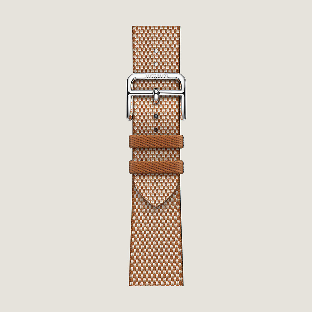 Band Apple Watch Hermès Single Tour 42 mm Toile H | Hermès