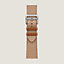 View: Flat, Band Apple Watch Hermès Single Tour 42 mm Toile H