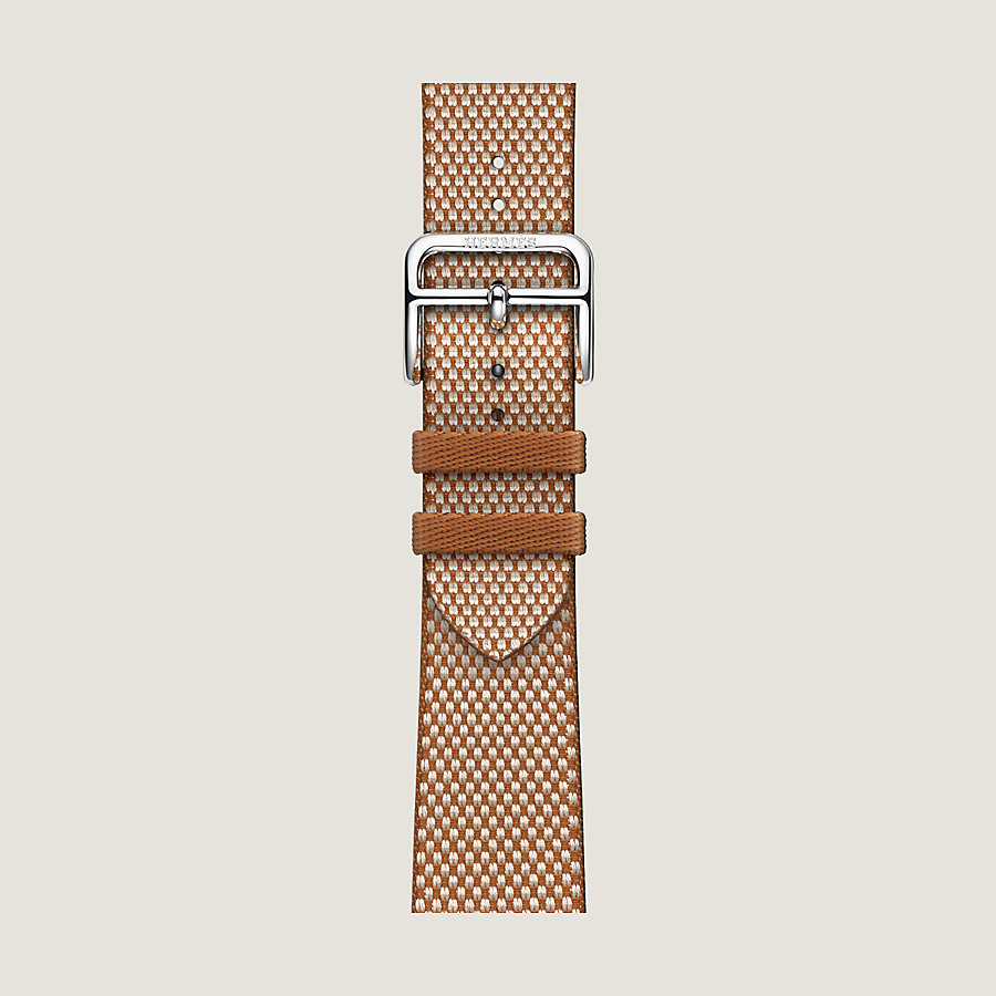 Band Apple Watch Hermès Single Tour 42 mm Toile H