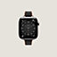 View: front, Band Apple Watch Hermès Single Tour 42 mm Twill Jump Attelage