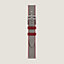 Band Apple Watch Hermès Single Tour 42 mm Twill Jump Attelage, view 1 of 4