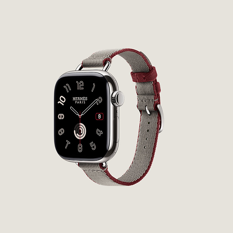Band Apple Watch Hermès Single Tour 42 mm Twill Jump Attelage