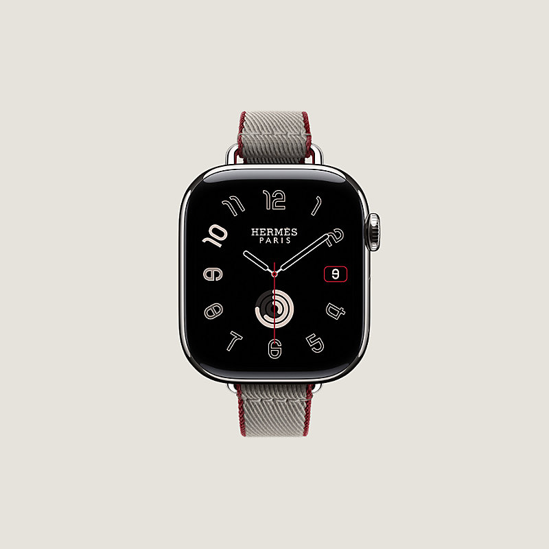 Band Apple Watch Hermès Single Tour 42 mm Twill Jump Attelage