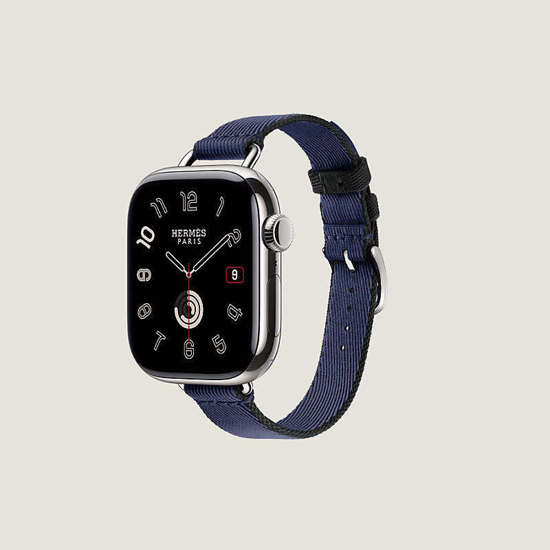 Band Apple Watch Hermès Single Tour 42 mm Twill Jump Attelage