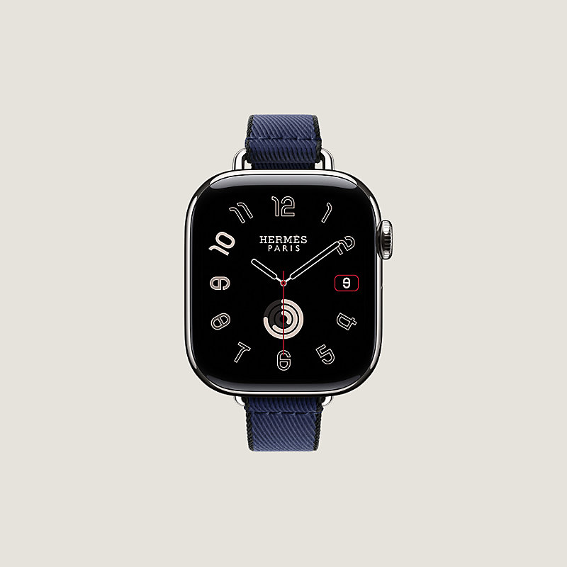 Band Apple Watch Hermès Single Tour 42 mm Twill Jump Attelage