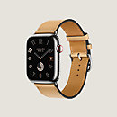 View: front, Band Apple Watch Hermès Single Tour 45 mm