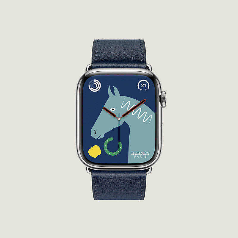 Band Apple Watch Hermès Single Tour 45 mm | Hermès Mainland China