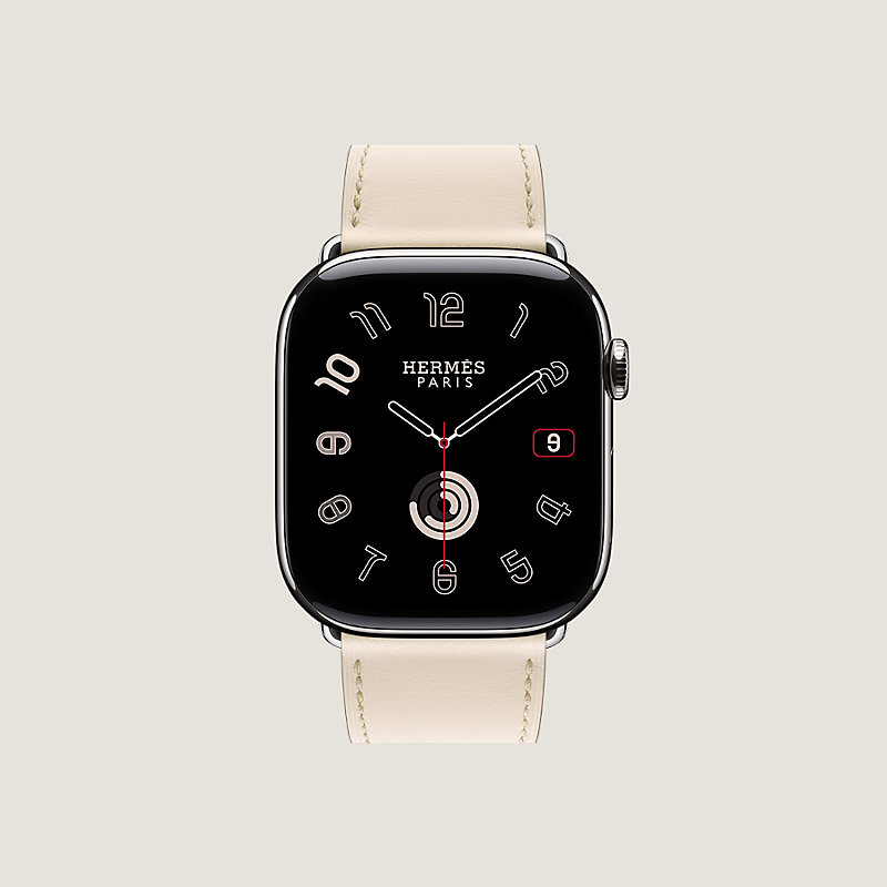 Band Apple Watch Hermès Single Tour 45 mm | Hermès Mainland