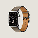 View: front, Band Apple Watch Hermès Single Tour 45 mm