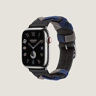 Band Apple Watch Hermès Single Tour 45 mm Bridon | Hermès 