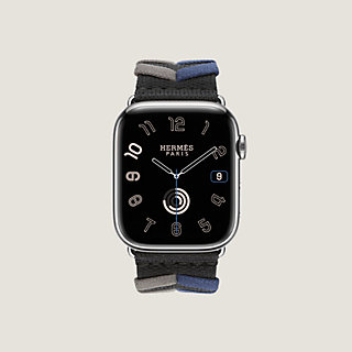 Band Apple Watch Hermès Single Tour 45 mm Bridon | Hermès Mainland 