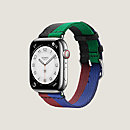 View: front, Band Apple Watch Hermès Single Tour 45 mm Casaque