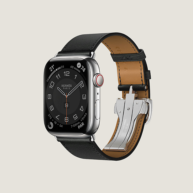 Apple watch leather hot sale buckle band