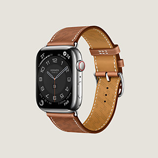 Band Apple Watch Hermès Single Tour 45 mm H Diagonal | Hermès 