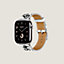 Band Apple Watch Hermès Single Tour 46 mm Animaux Bandana, view 3 of 4