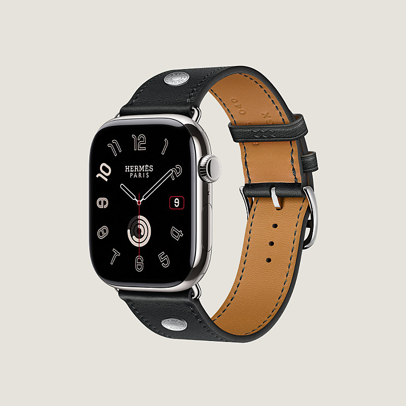 Band Apple Watch Hermès Single Tour 46 mm Clou de Selle