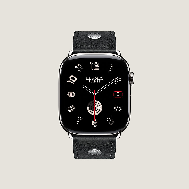 Band Apple Watch Hermès Single Tour 46 mm Clou de Selle